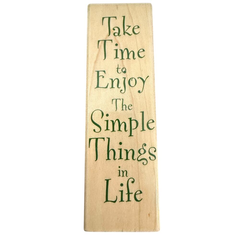 Hero Arts Take Time To Enjoy The Simple Things In Life F1843 Rubber Stamp
